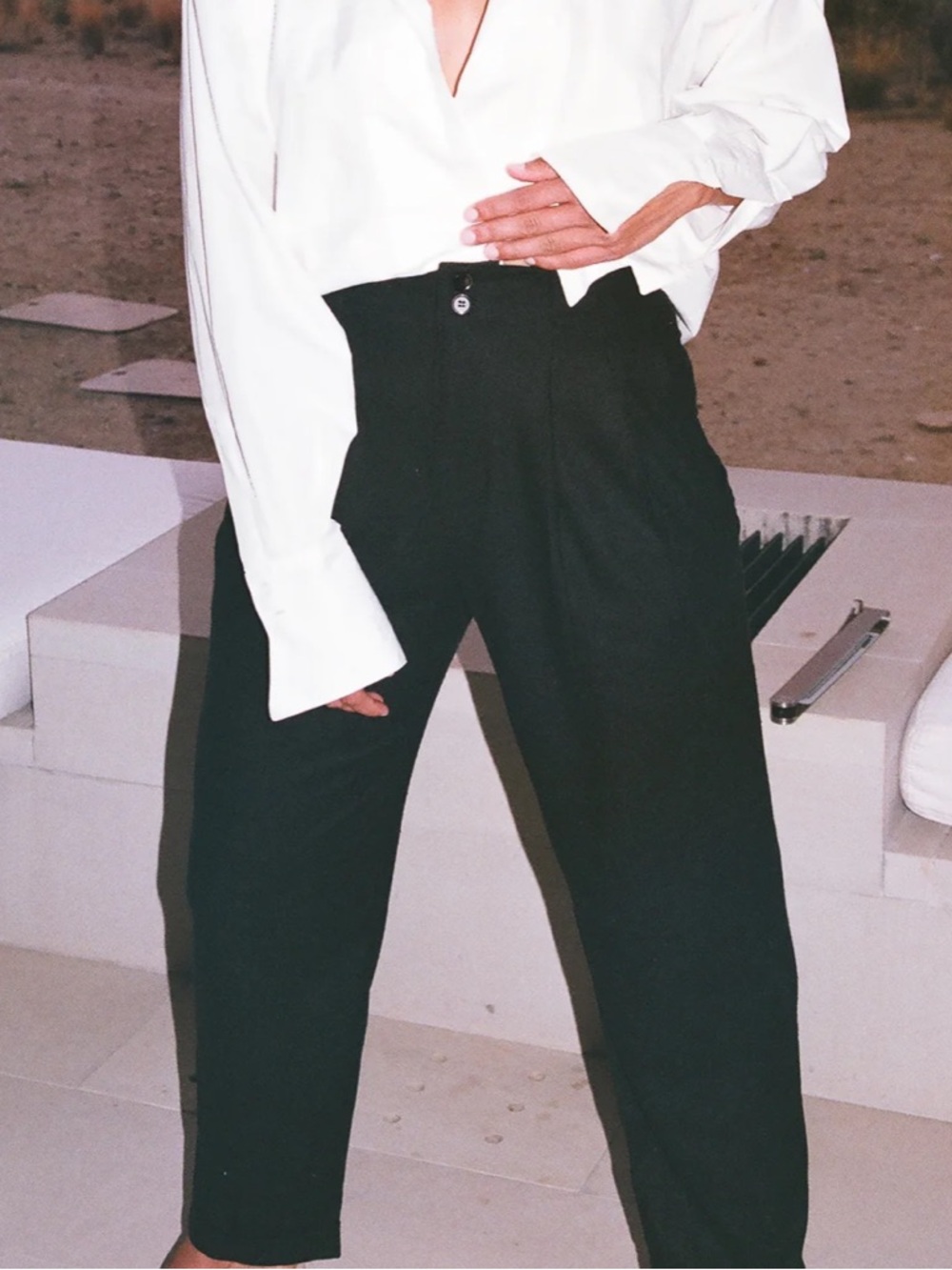 Na Nin Townes Raw Silk Trouser